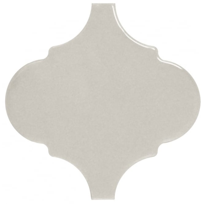 Alhambra Light Grey Gloss 12cm x 12cm Wall Tile