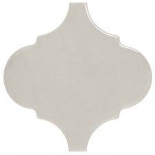Alhambra Light Grey Gloss 12cm x 12cm Wall Tile