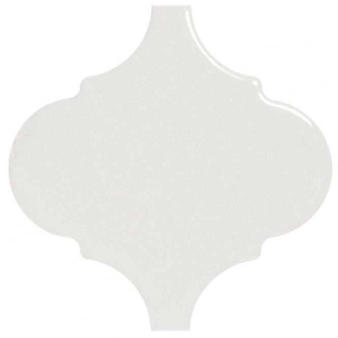 Alhambra White Gloss 12cm x 12cm Wall Tile