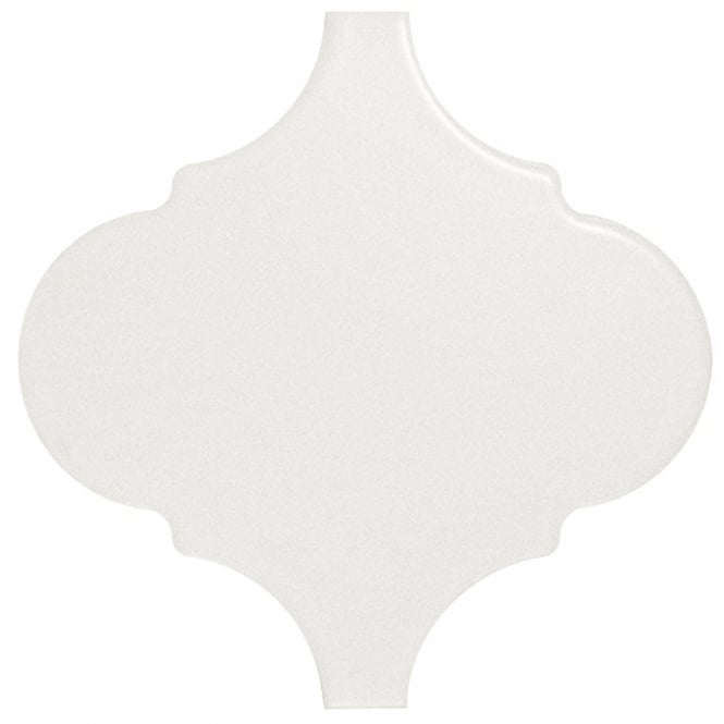 Alhambra White Matt 12cm x 12cm Wall Tile