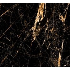 Black & Gold Marble Effect 60cm x 60cm Wall & Floor Tile