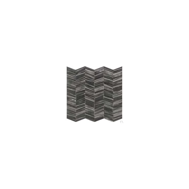 Chevron Black Decor Tile
