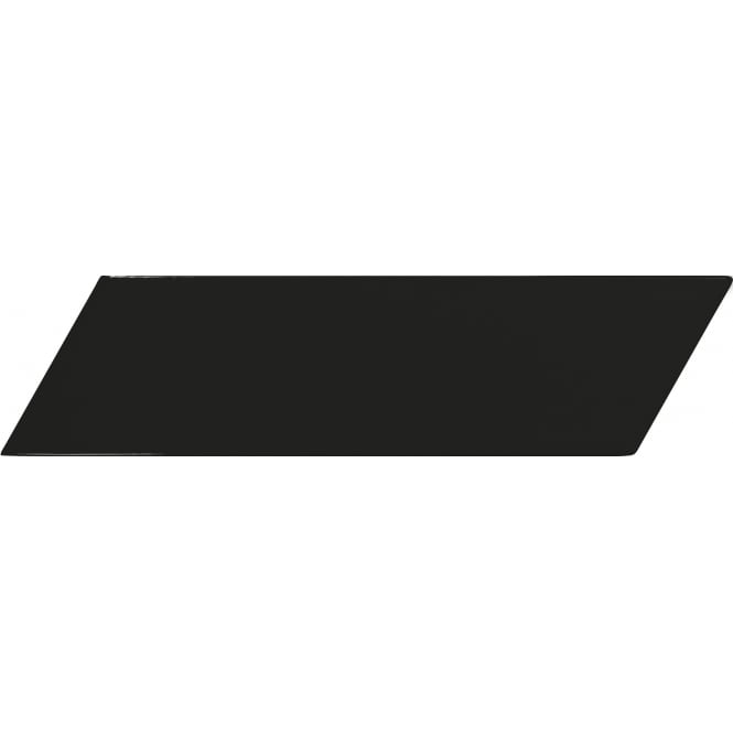 Chevron Black Left 18.6 x 5.2cm Wall Tile PER BOX