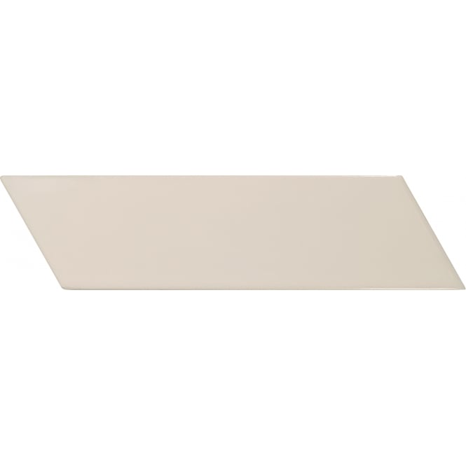 Chevron Cream Right 18.6 x 5.2cm Wall Tile PER BOX