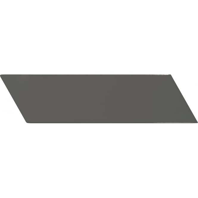 Chevron Dark Grey Right 18.6 x 5.2cm Wall Tile PER BOX