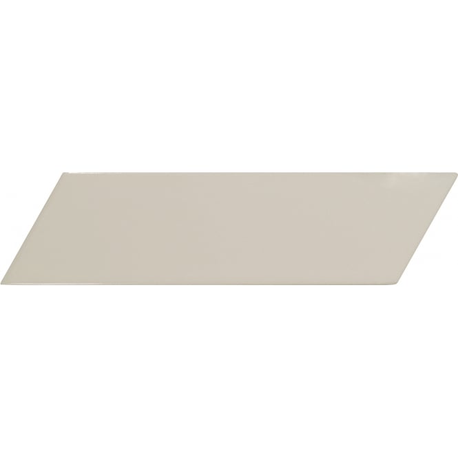 Chevron Greige Left 18.6 x 5.2cm Wall Tile PER BOX