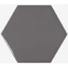 Chevron Hexagon Dark Grey 12.4cm x 10.7cm Wall Tile PER BOX