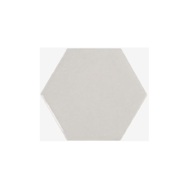 Chevron Hexagon Light Grey 12.4cm x 10.7cm Wall Tile PER BOX