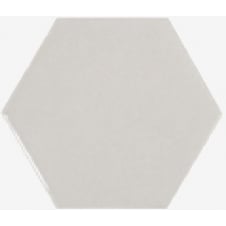 Chevron Hexagon Light Grey 12.4cm x 10.7cm Wall Tile PER BOX