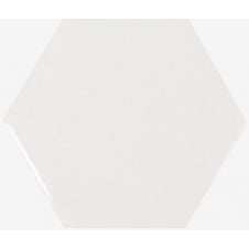 Chevron Hexagon White 12.4cm x 10.7cm Wall Tile PER BOX