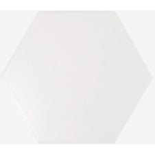 Chevron Hexagon White Matt 12.4cm x 10.7cm Wall Tile PER BOX