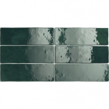 Artisan Moss Green 6.5cm x 20cm Wall Tile