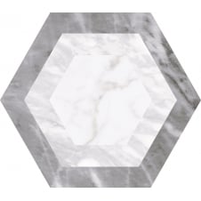 Bardiglio Geo Hexagon 17.5cm x 20cm Wall & Floor Tile