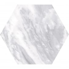 Bardiglio Light Hexagon 17.5cm x 20cm Wall & Floor Tile