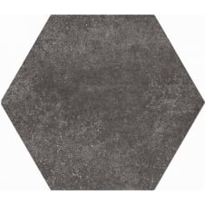 Hexatile Cement Black 17.5cm x 20cm Wall & Floor Tile