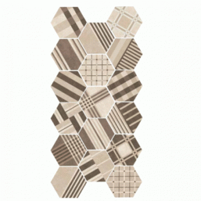 Hexatile Cement Geo Sand 17.5cm x 20cm Wall & Floor Tile