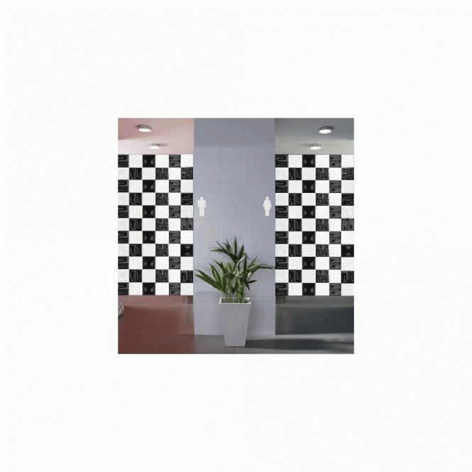 Geo Black 20cm x 20cm Wall Tile