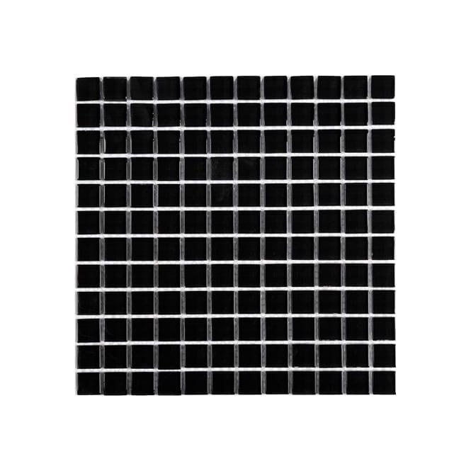Gloss Black Small Square 30cm x 30cm Toto Mosaic