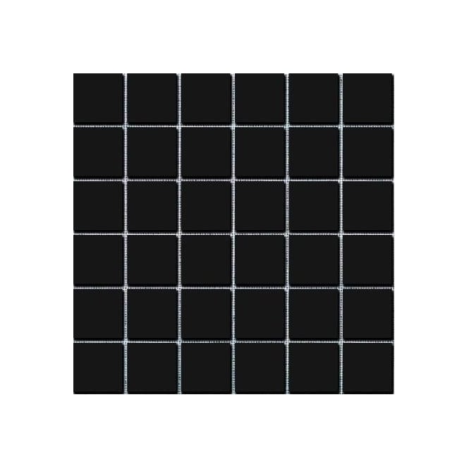 Gloss Black Square Large 30cm x 30cm Wall & Floor Tiles 