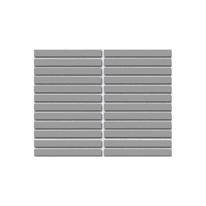 Gloss Grey Bar Porcelain 30cm x 30cm Wall & Floor Tiles 