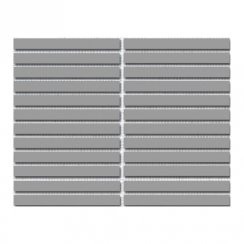 Gloss Grey Bar Porcelain 30cm x 30cm Wall & Floor Tiles 