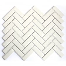 Herringbone Grey Matt 30cm x 33cm Wall & Floor Mosaic