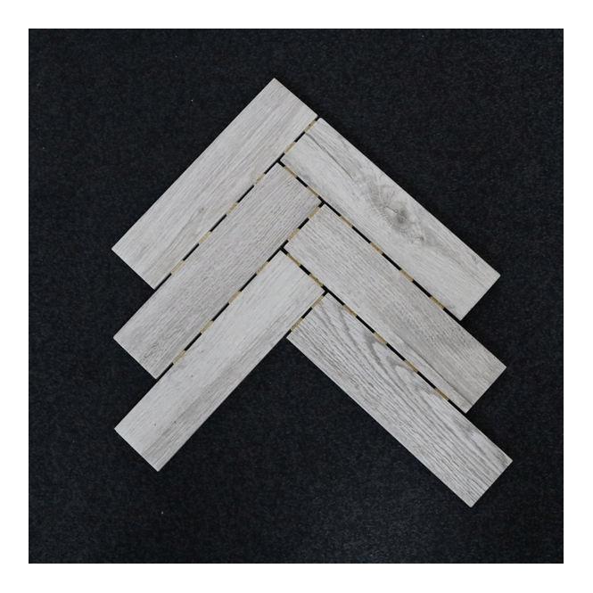 Herringbone Light Wood 26.7cm x 34.4cm (6cm x 24cm) Wall & Floor Mosaic