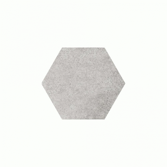 Hexatile Cement Grey 17.5cm x 20cm Wall & Floor Tile