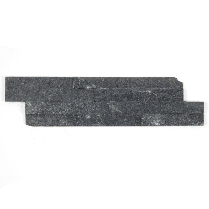 Ledgestone Black Quartzite 10cm x 40cm Wall Tile
