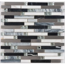 Light Marquina Stone 30cm x 30cm Mosaic