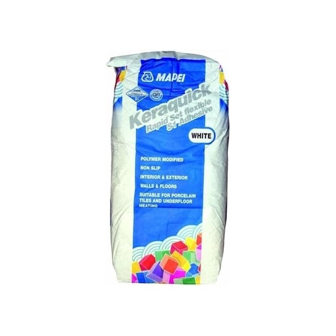 Mapei Keraquick Rapid Set Flexible Adhesive White 20kg