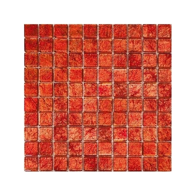 Metallic Effect Red (2.3cm x 2.3cm) 30cm x 30cm Mosaic
