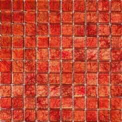 Metallic Effect Red (2.3cm x 2.3cm) 30cm x 30cm Mosaic