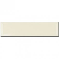 Metro Brick Bevelled Gloss Cream 7.5cm x 30cm Wall Tile