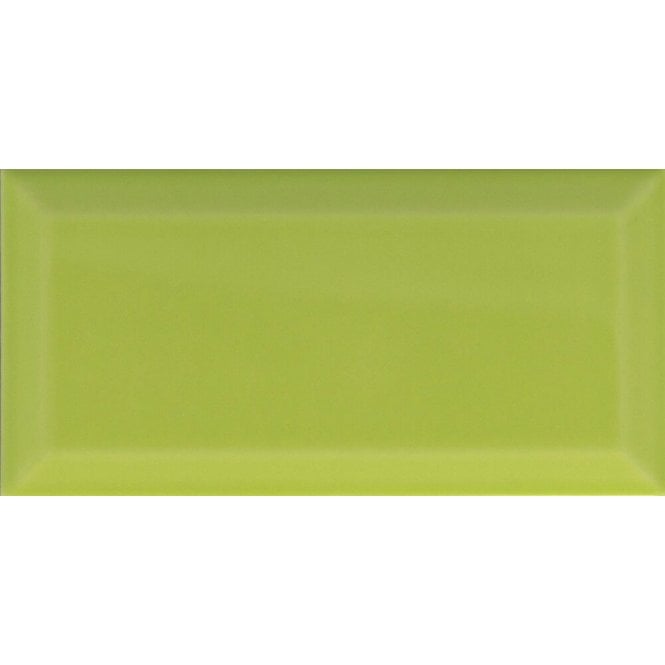 Metro Brick Gloss Lime 10cm x 20cm Wall Tile