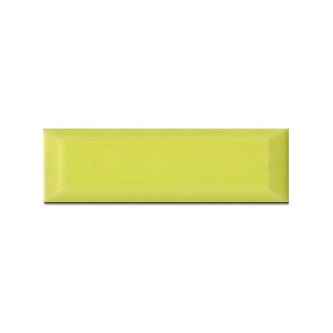Metro Brick Gloss Lime 10cm x 30cm Wall Tile