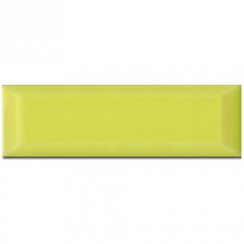 Metro Brick Gloss Lime 10cm x 30cm Wall Tile