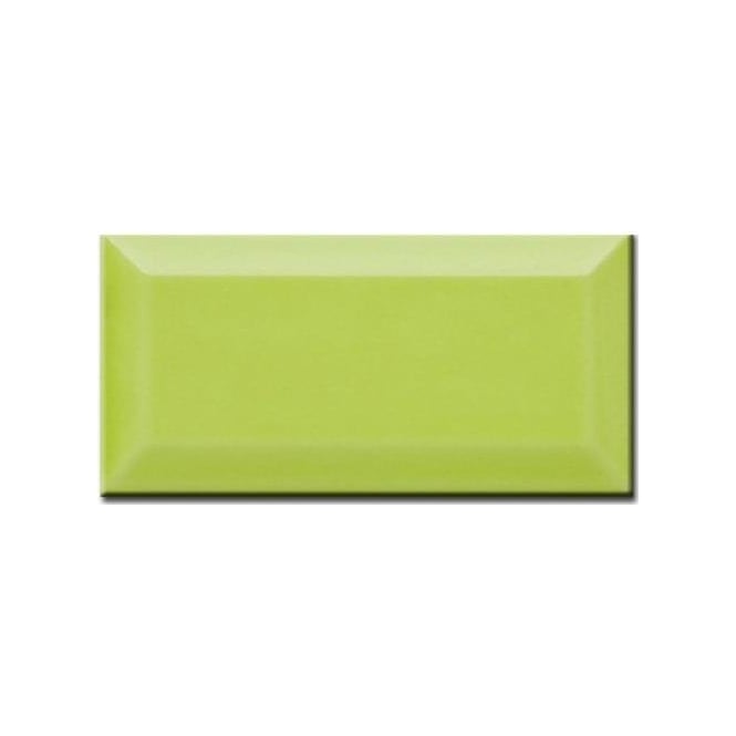 Metro Brick Gloss Lime 7.5cm x 15cm Wall Tile