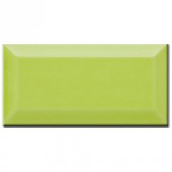 Metro Brick Gloss Lime 7.5cm x 15cm Wall Tile