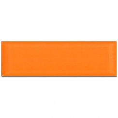 Metro Brick Gloss Orange 10cm x 30cm Wall Tile