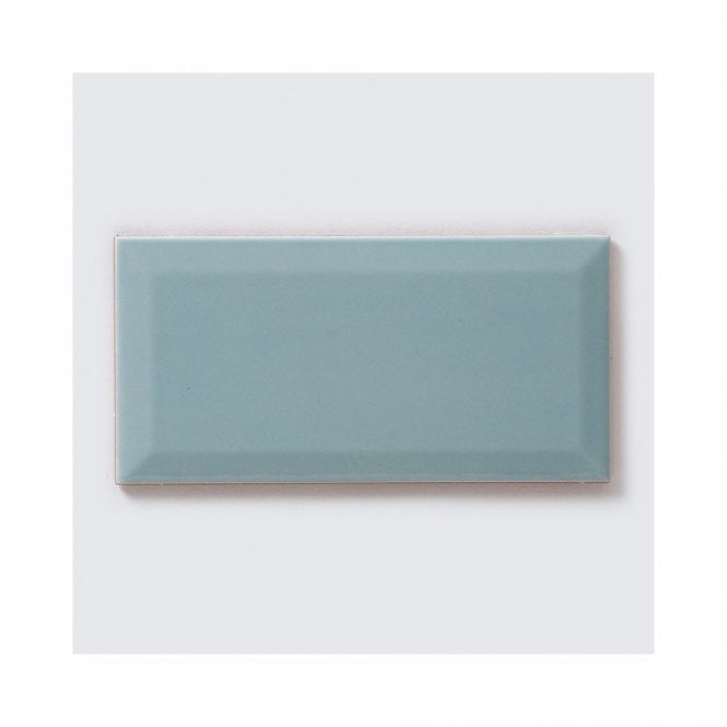 Metro Brick Gloss Pastel Blue 10cm x 20cm Wall Tile