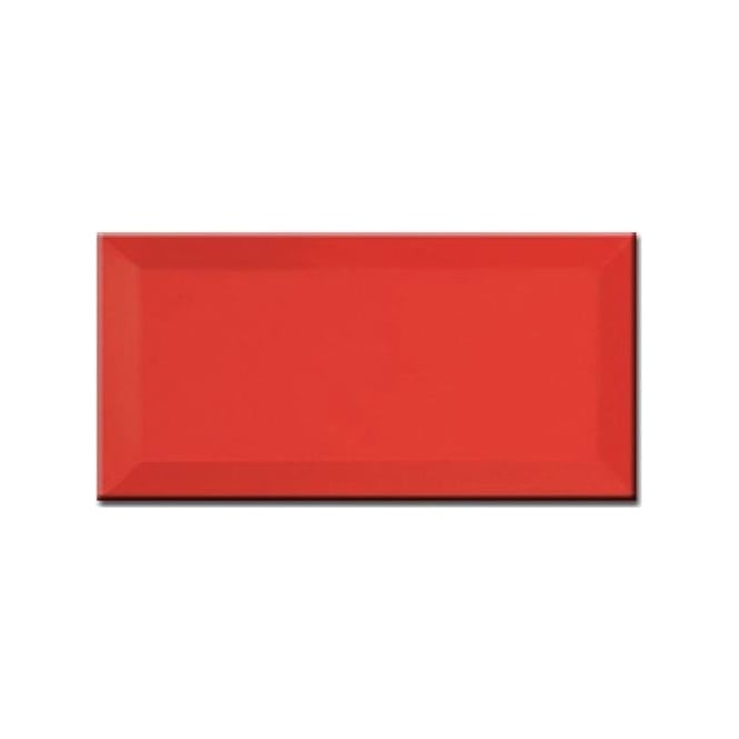 Metro Brick Gloss Red 7.5cm x 15cm Wall Tile