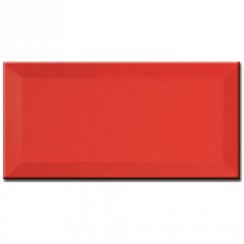 Metro Brick Gloss Red 7.5cm x 15cm Wall Tile