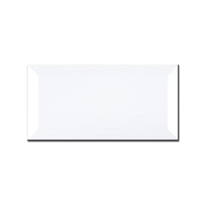 Metro Brick Gloss White 10cm x 20cm Wall Tile