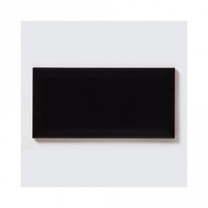 Metro Brick Matt Black 10cm x 20cm Wall Tile