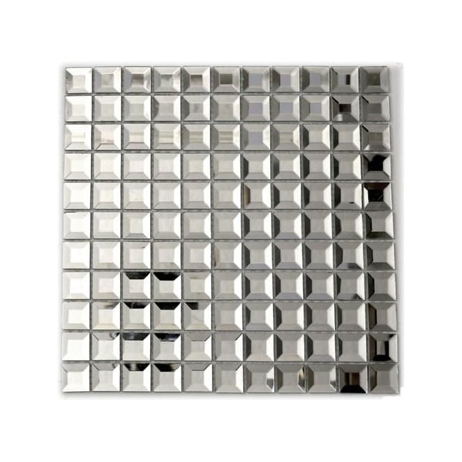 Mirror Square Bevel 2.5cm x 2.5cm Mosaic Tile