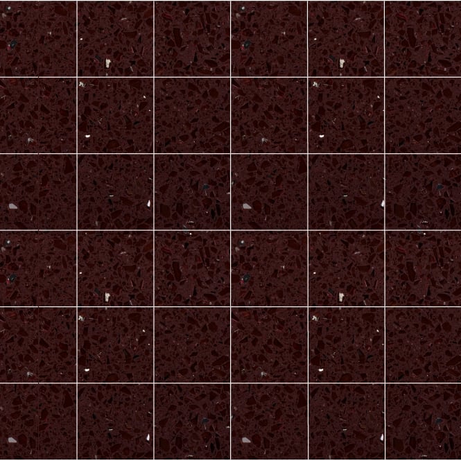 Gulfstone Mocha Brown Quartz Mosaic (4.8cm x 4.8cm) 30cm x 30cm Wall Tile