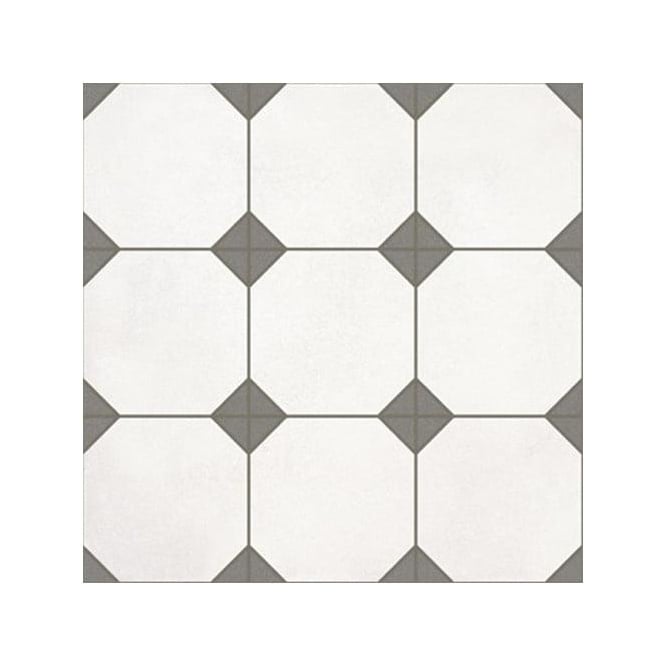 Vives Octagon White Internal Tile 31.6cm x 31.6cm