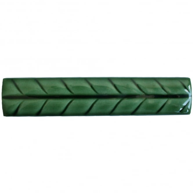 Original Leaf Victoria Green 3.2cm x 15cm Wall Tile