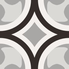 Patchwork B&W 01 20cm x 20cm Wall & Floor Tile